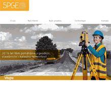 Tablet Screenshot of 5pgeo.cz